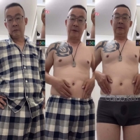 （原创）戴眼镜的纹身大叔激情有射角度完整