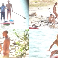 裸泳圣地偷拍系列第5集：记录纹身精壮大叔个人秀