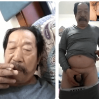 胡子老头激情玩鸡巴