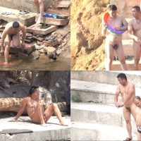 裸泳圣地偷拍系列第6集：熊叔们的戏水乐趣