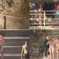 裸泳圣地偷拍系列第9集：壮叔叔们的戏水欢愉