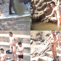 裸泳圣地偷拍系列第12集：健壮大叔们裸体随便看