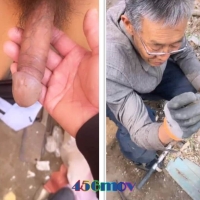 骚男户外勾引干活大爷