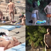 裸泳圣地偷拍系列第54集：叔叔们又来了