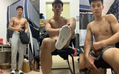 7560【腹肌白袜抖音直男网红】