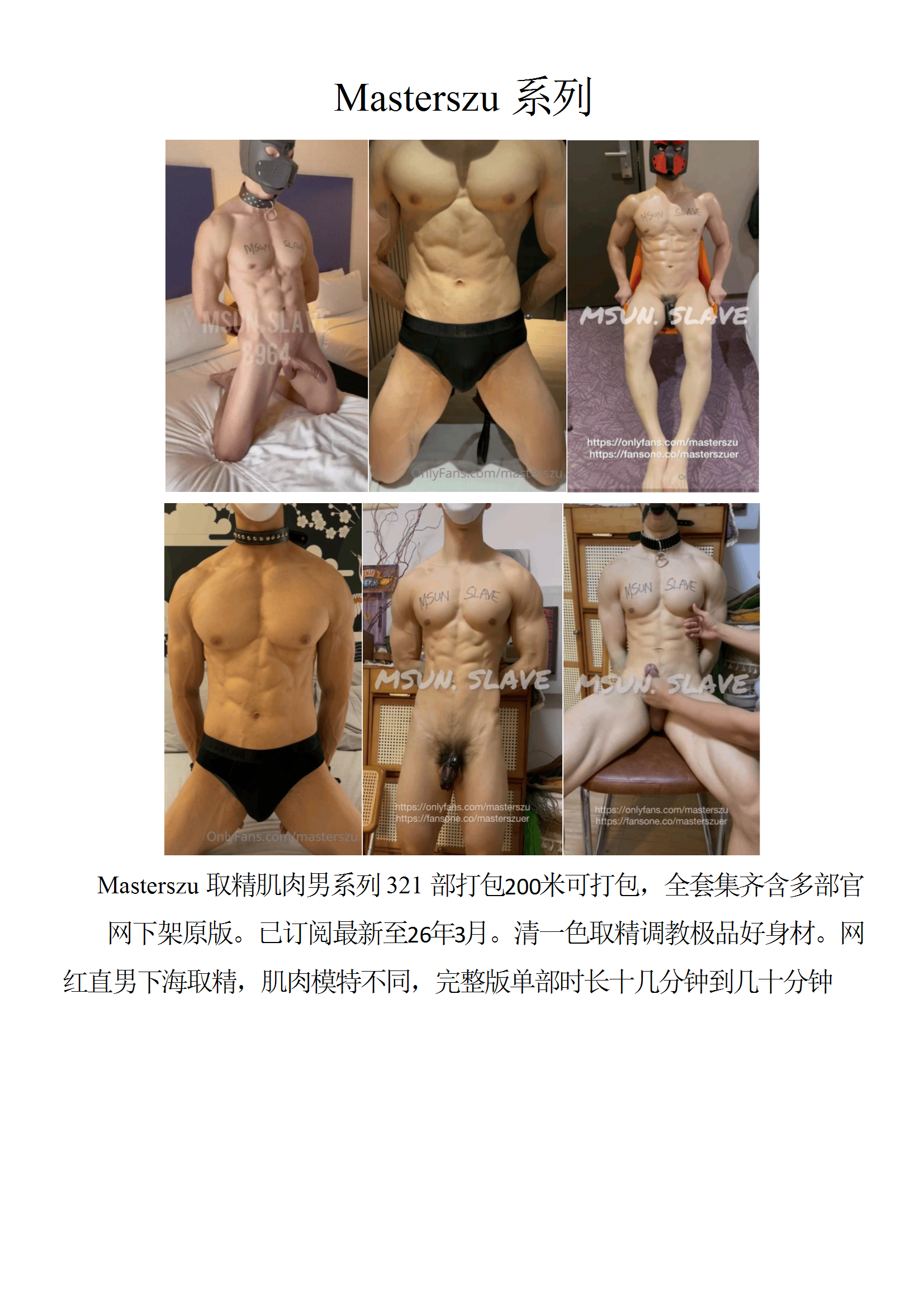 QJ42-Masterszu【$200】【部数：321部】